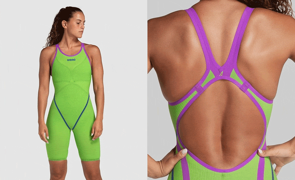 Powerskin Primo Open Back Tech Suit Swimsuit Emerald Boa