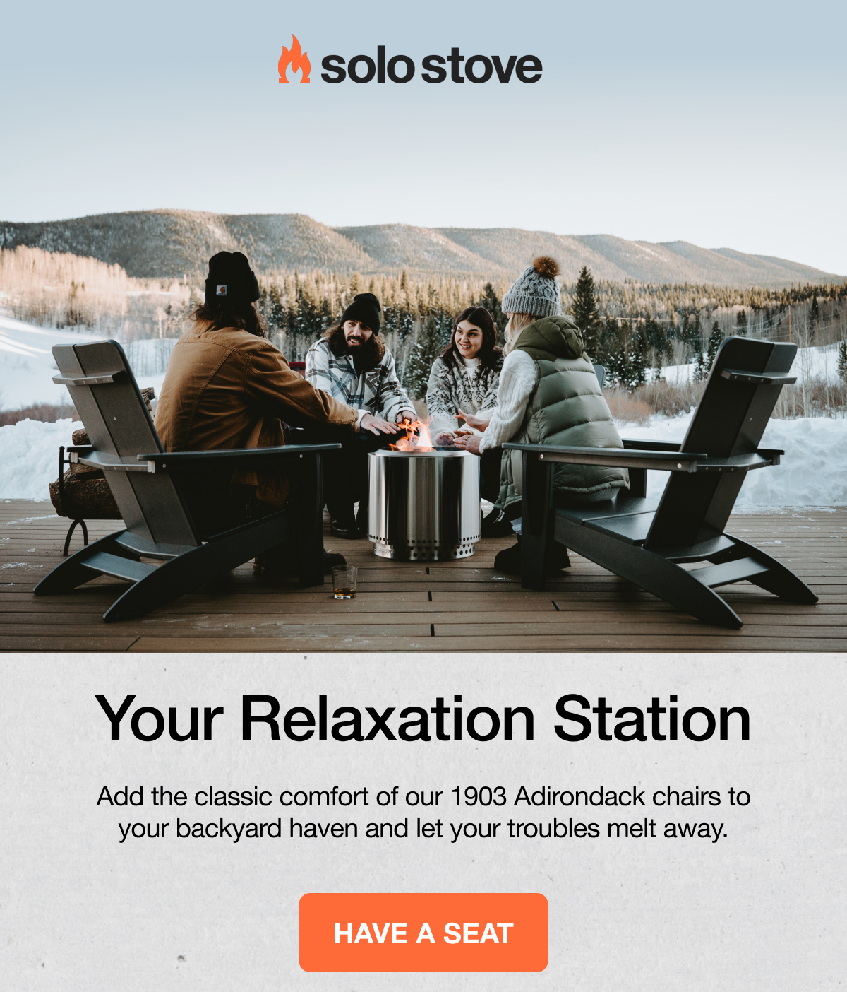 Solo Stove. Your Relaxation Station. Have a Seat.