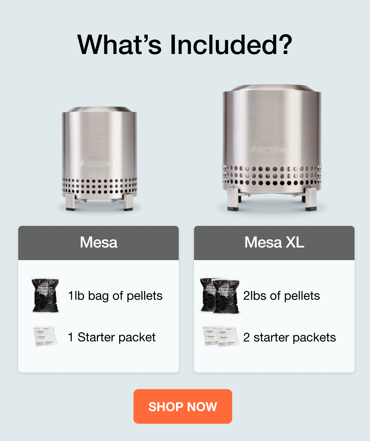 Mesa and Mesa XL. Shop Now.