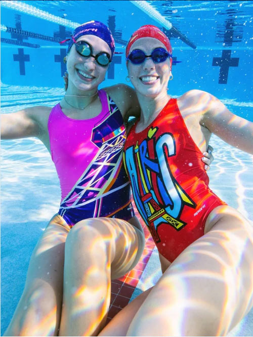 Paris Sunset Wide Strap One Piece Swimsuit (22-44)